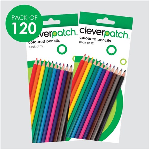 CleverPatch Coloured Pencils Classpack - Pack of 120