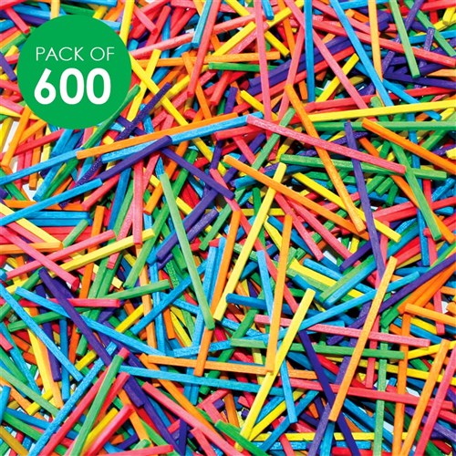 Matchsticks - Coloured - Pack of 600