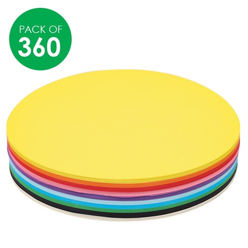 Matt Paper Circles - 18cm - Pack of 360