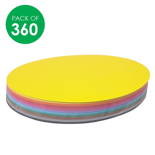 Gloss Paper Circles - 18cm - Pack of 360