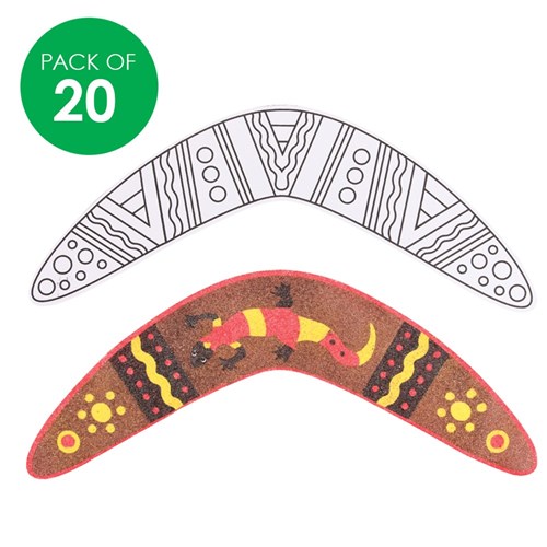 Sand Art Shapes - Boomerangs - Pack of 20