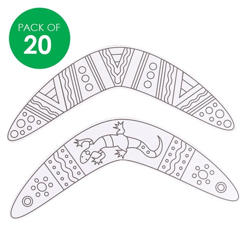 Sand Art Shapes - Boomerangs - Pack of 20