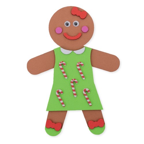 Foam Gingerbread Magnets CleverKit Multi Pack - Pack of 4