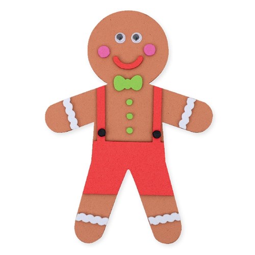 Foam Gingerbread Magnets CleverKit Multi Pack - Pack of 4