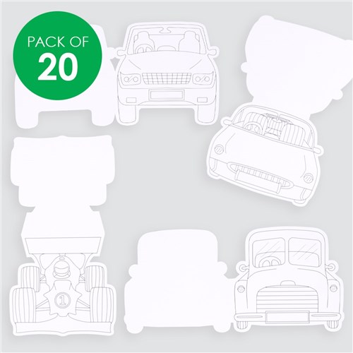 Cardboard Car Greeting Cards - Pack of 20