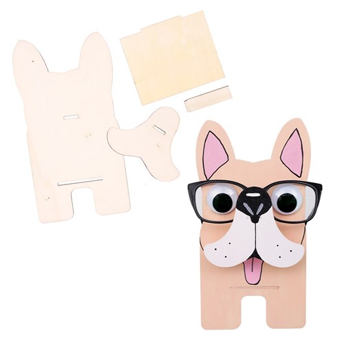 Wooden Standing Glasses Holder - Dog - Each