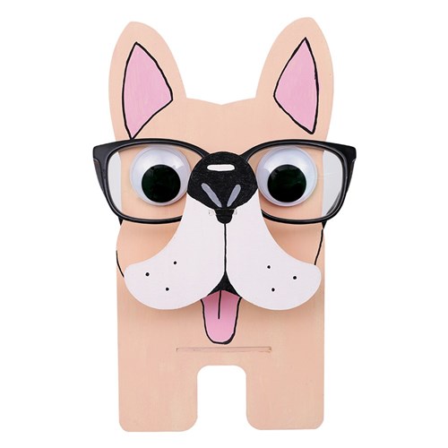Wooden Standing Glasses Holder - Dog - Each