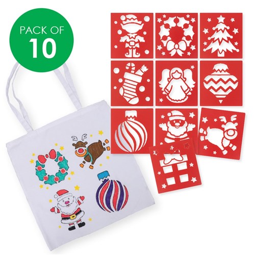 Christmas Stencils - Pack of 10