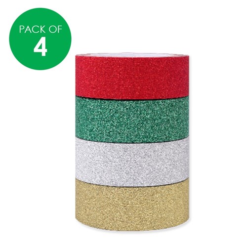 Glitter Washi Tape - Christmas - Pack of 4