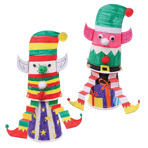 Paper Cup Jumping Elves Group Pack