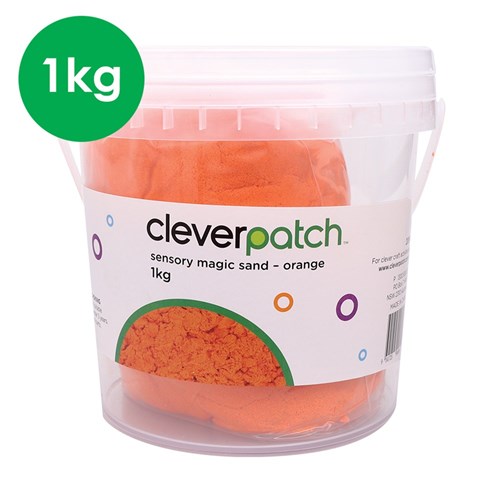 CleverPatch Sensory Magic Sand - Orange - 1kg Tub