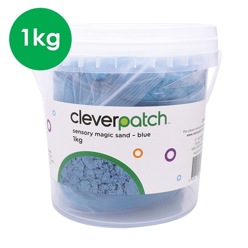 CleverPatch Sensory Magic Sand - Blue - 1kg Tub