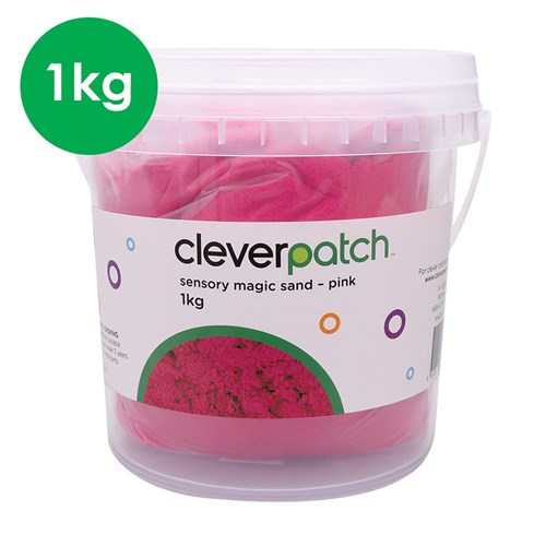 CleverPatch Sensory Magic Sand - Pink - 1kg Tub