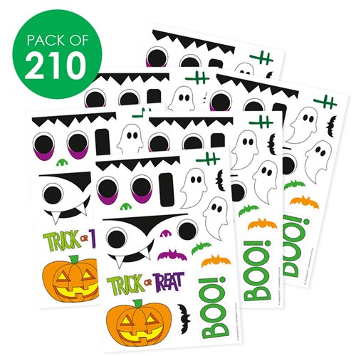 Halloween Character Stickers - Pack of 210