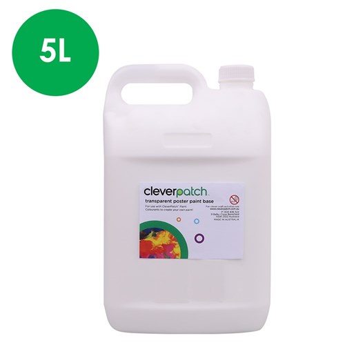 CleverPatch Transparent Poster Paint Base - 5 Litres