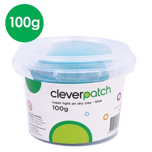 CleverPatch Super Light Air Dry Clay - Blue - 100g Tub