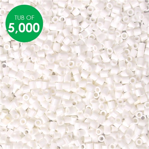 CleverPatch Iron Beads - White - Tub of 5,000