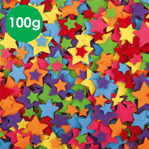 Felt Stickers - Stars - 100g Pack