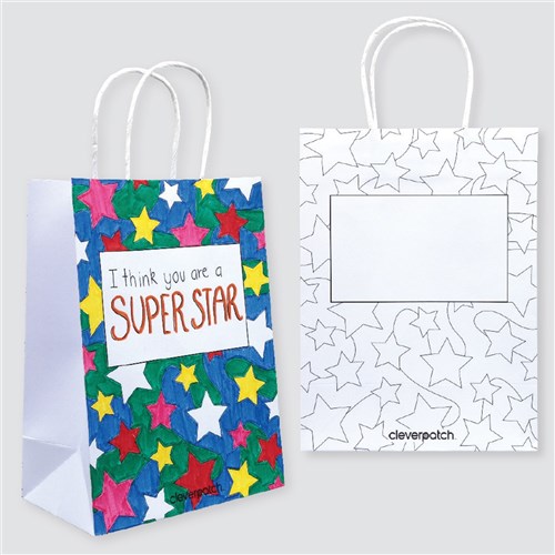 Colour In Gift Bag - Stars - Each