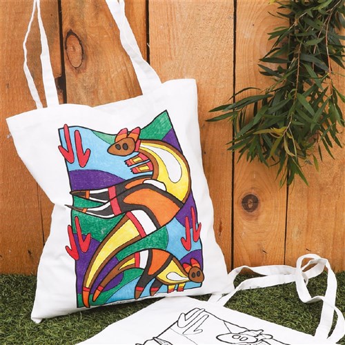 Indigenous Designed Printed Cotton Bags - Pack of 10