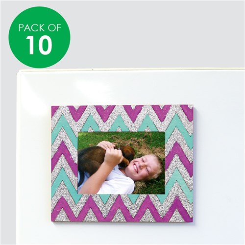 Wooden Magnet Frames - Patterns - Pack of 10