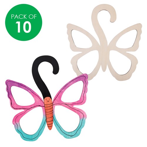 Wooden Butterfly Holders - Pack of 10