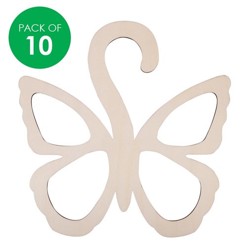 Wooden Butterfly Holders - Pack of 10