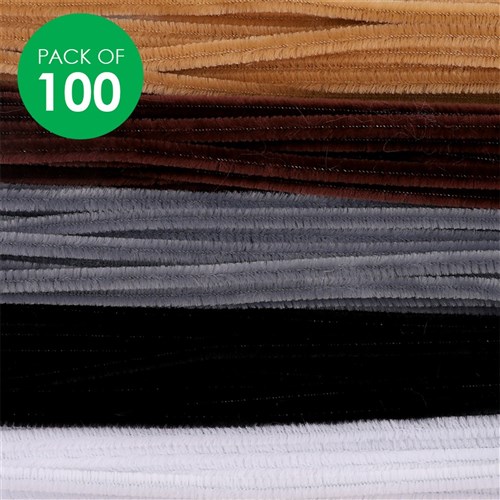 Chenille Stems - Animal - Pack of 100