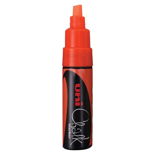 Uni Liquid Chalk Marker - Chisel Tip - Orange