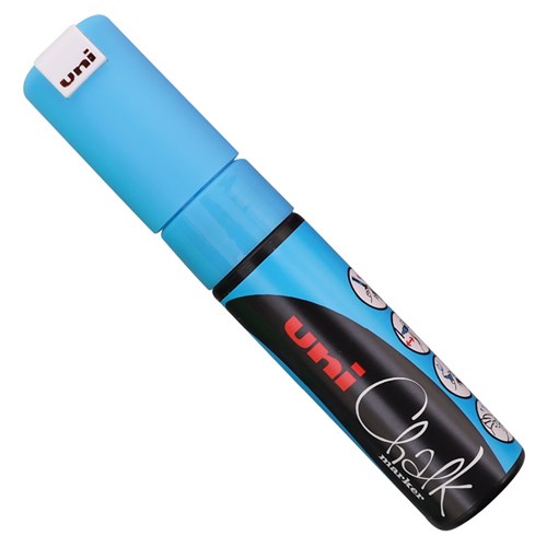 Uni Liquid Chalk Marker - Chisel Tip - Blue