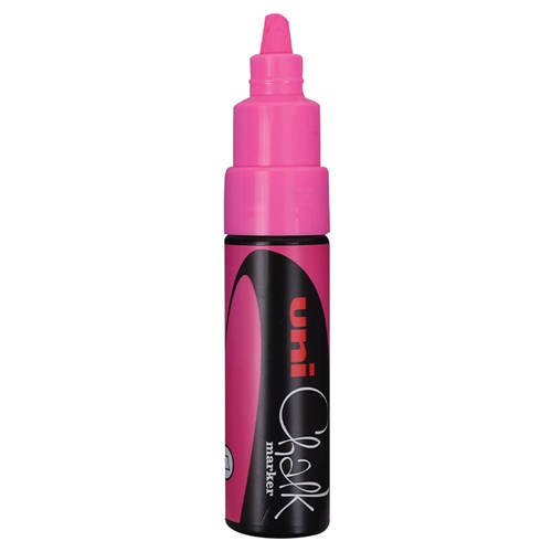 Uni Liquid Chalk Marker - Chisel Tip - Pink