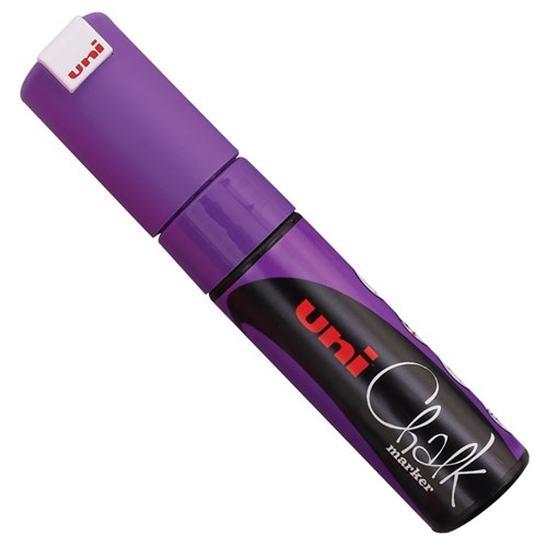 Uni Liquid Chalk Marker - Chisel Tip - Purple