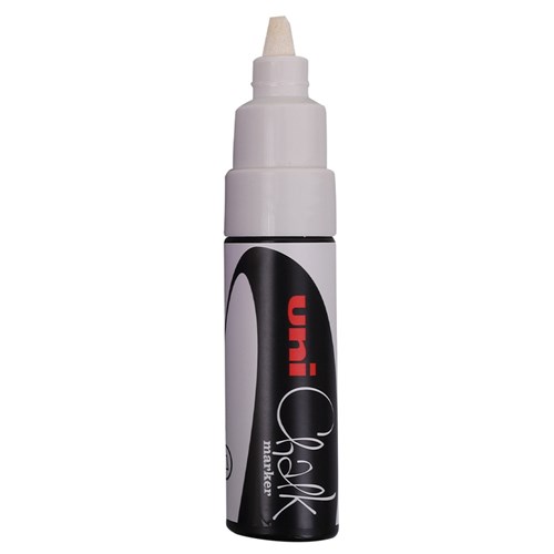 Uni Liquid Chalk Marker - Chisel Tip - White