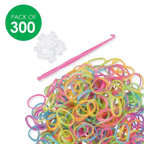 Loom Bands - Glitter - Pack of 300