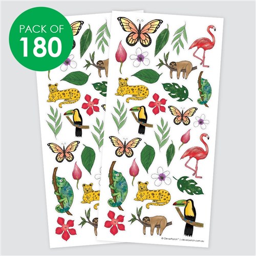 Animal & Jungle Stickers - Pack of 180