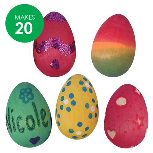 Wooden Eggs & Dyes Bumper Pack