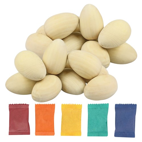 Wooden Eggs & Dyes Bumper Pack