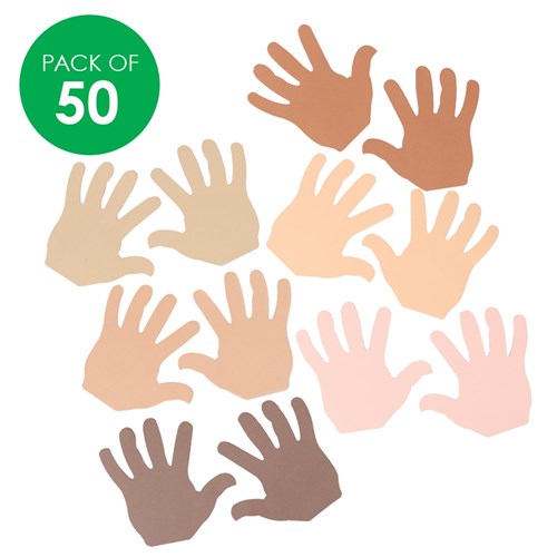 Paper Hands - Multicultural - Pack of 50