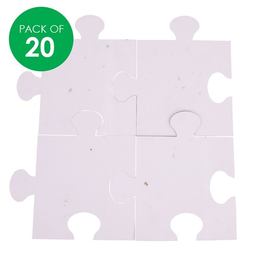 FACTORY SECONDS Giant Cardboard Puzzle Pieces - Pack of 20
