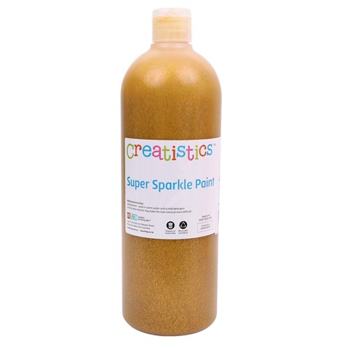 Creatistics Glitter Paint - Gold - 1L