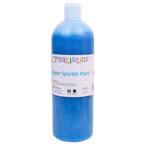 Creatistics Glitter Paint - Blue - 1 LItre