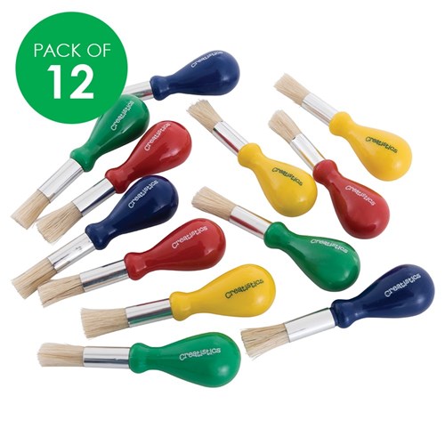 Stubby Paint Brushes - Pack of 12