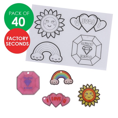 FACTORY SECONDS Printed Shrink Film - Charms - Pack of 40