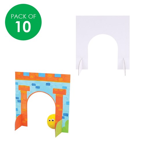Cardboard Arches - White - Pack of 10