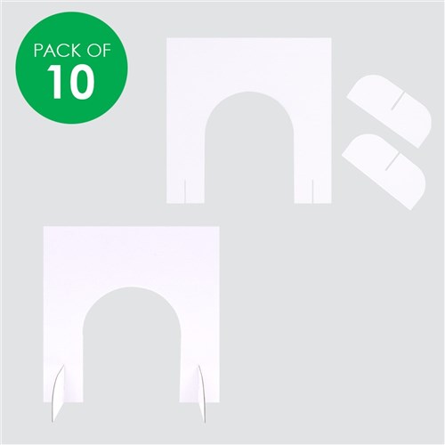 Cardboard Arches - White - Pack of 10