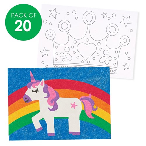 Fairy Tale Sand Art Sheets - Pack of 20