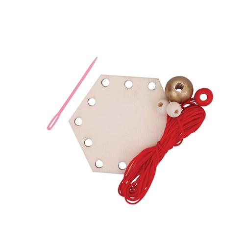 Wooden Woven Ornament CleverKit