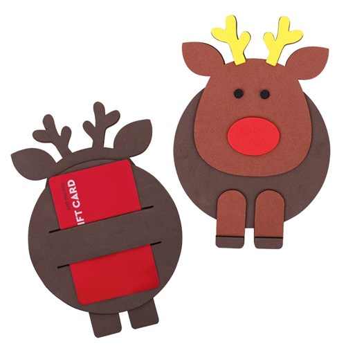 Foam Christmas Gift Card Holders CleverKit Multi Pack - Pack of 4
