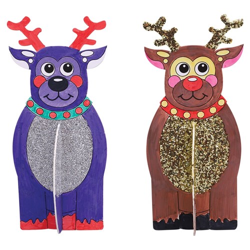 Cardboard Reindeer Skittles Game - Each Set
