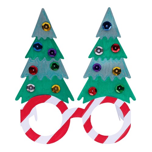 Cardboard Christmas Glasses - White - Pack of 20
